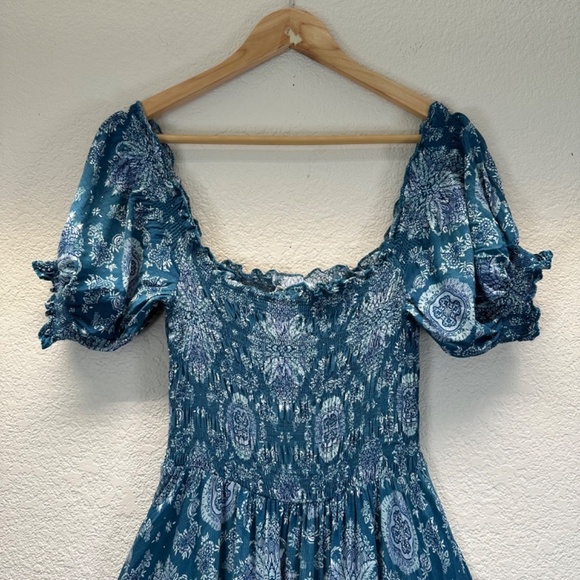 Jaase Maxi dress Women's Size M Floral Feminine Flowy Tiered Romantic Gypsy Boho - Picture 4 of 14